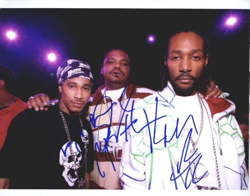Krayzie & Layzie & Wish Bone — Krayzie Layzie Wish Bone Thugs N Harmony signed 8x10 photo W/Cert Autograph 0658