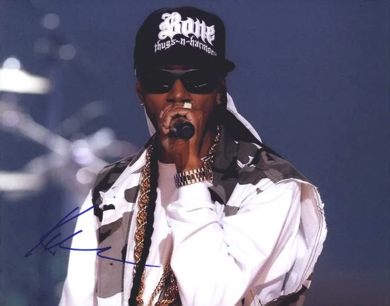 Krayzie Bone — Thugs N Harmony Krayzie Bone signed rap 8x10 photo W/Cert Autographed (A0735)