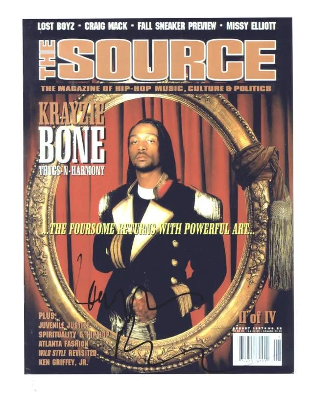 Krayzie Bone — Thugs N Harmony Krayzie Bone signed rap 8x10 photo W/Cert Autographed (A0707)