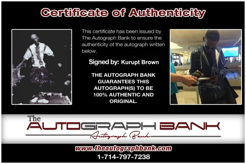 Kurupt — Death Row Kurupt authentic signed rap 8x10 photo W/Certificate Autographed A0766, изображение 2