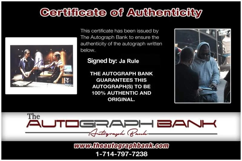 Ja Rule — Murder Inc Ja Rule authentic signed rap 8x10 photo W/Cert Autographed (A0585), image 2
