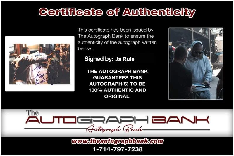 Ja Rule — Murder Inc Ja Rule authentic signed rap 8x10 photo W/Cert Autographed (A0577), image 2