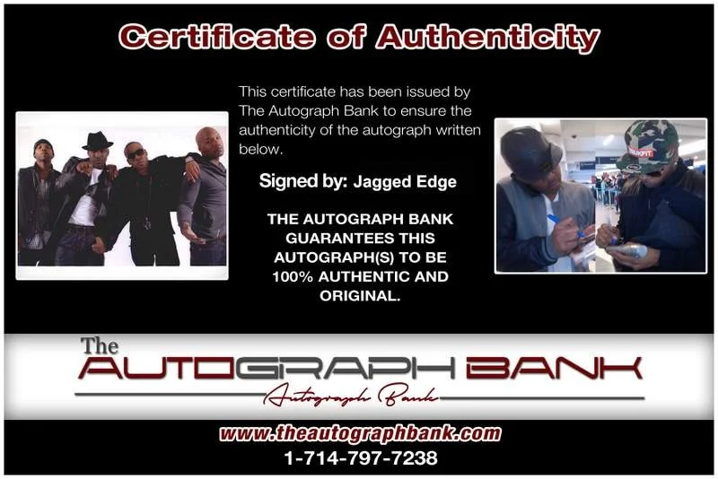 Jagged Edge — Jagged Edge authentic signed rap 8x10 photo W/Certificate Autographed (A0612), image 2