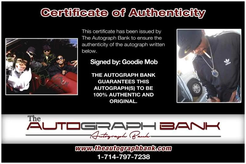 Goodie Mob — Goodie Mob authentic signed rap 8x10 photo W/Certificate Autographed (A00483), изображение 2