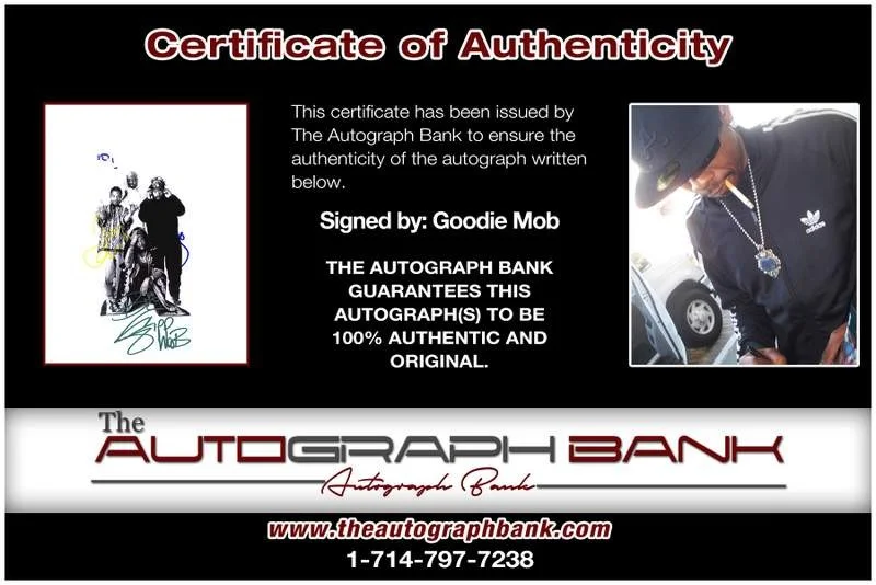 Goodie Mob — Goodie Mob authentic signed rap 8x10 photo W/Certificate Autographed (A00765), image 2