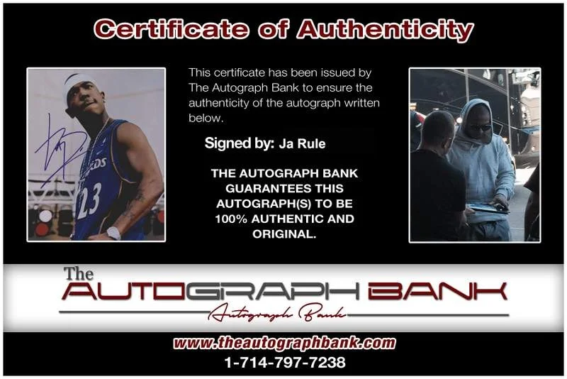 Ja Rule — Murder Inc Ja Rule authentic signed rap 8x10 photo W/Cert Autographed (A0570), image 2