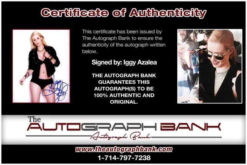 Iggy Azalea — Iggy Azalea authentic signed rap 8x10 photo W/Certificate Autographed (A00773), изображение 2