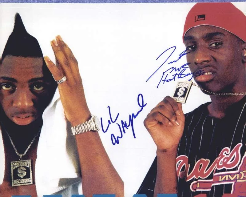 Hot Boys — Hot Boys Lil Wayne Young Turk signed rap 8x10 photo W/Certificate Autograph 0545