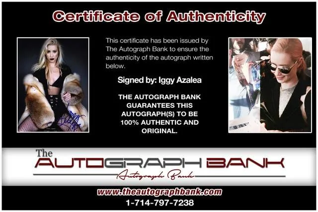 Iggy Azalea — Iggy Azalea authentic signed rap 8x10 photo W/Certificate Autographed (A0002), изображение 2