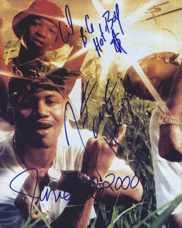 Hot Boys — CMR Hot Boys BG Turk Juvenile signed rap 8x10 photo W/Cert Autographed (A0547)