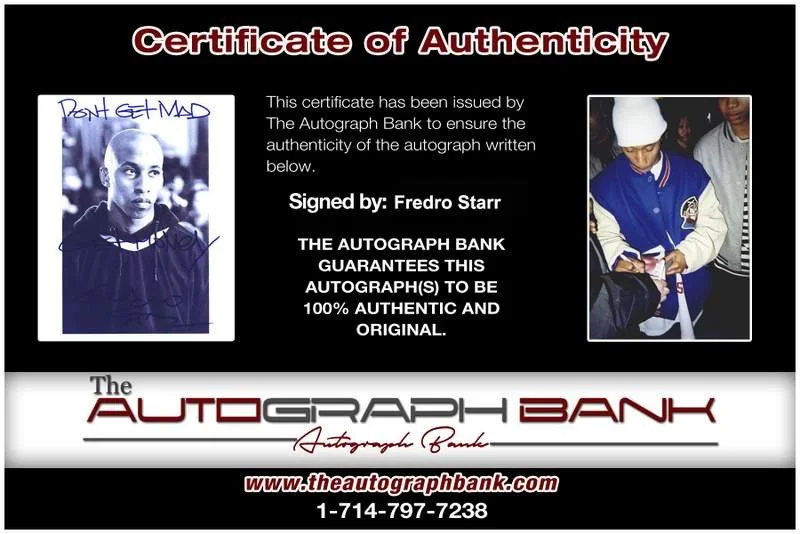 Fredro Starr — ONYX Fredro Starr authentic signed rap 8x10 photo W/Certificate Autographed 388, image 2