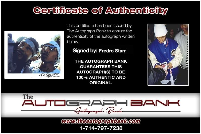 Fredro Starr — ONYX Fredro Starr authentic signed rap 8x10 photo W/Certificate Autographed 384, image 2