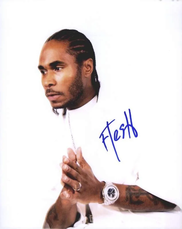 Flesh-N-Bone — BTNH Bone Thugs N Harmony Flesh signed rap 8x10 photo W/Cert Autograph (A0373)