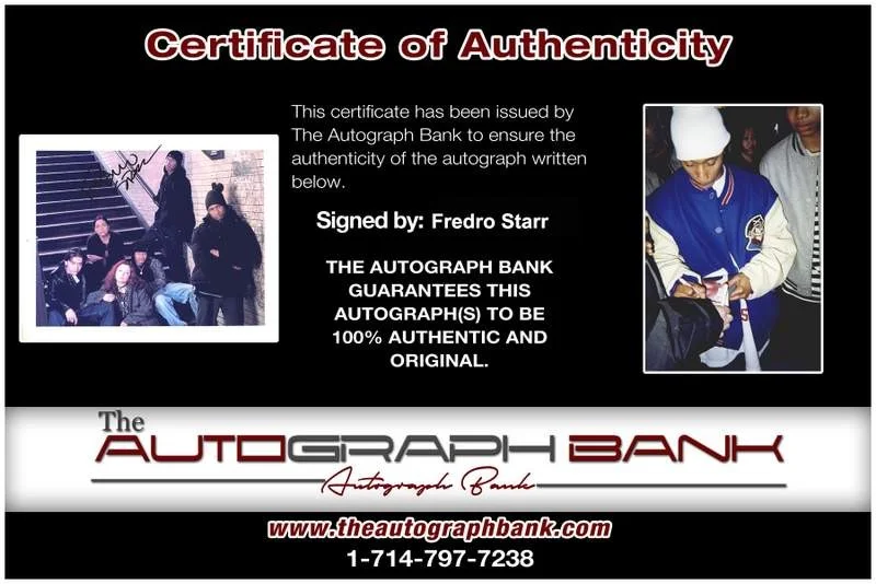 Fredro Starr — ONYX Fredro Starr authentic signed rap 8x10 photo W/Certificate Autographed 391, image 2