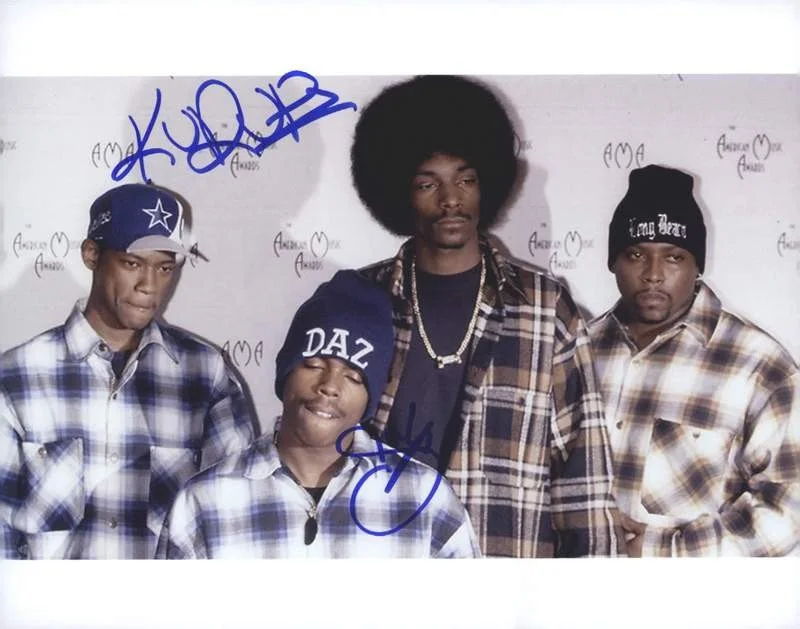 Daz Dillinger & Kurupt — Death Row Daz Dillinger & Kurupt signed rap 8x10 photo W/Cert Autograph (A0205)