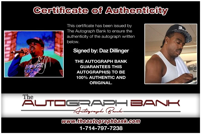 Daz Dillinger — Daz Dillinger authentic signed RAPPER 8x10 photo W/ Certificate Autographed 26-f, image 2