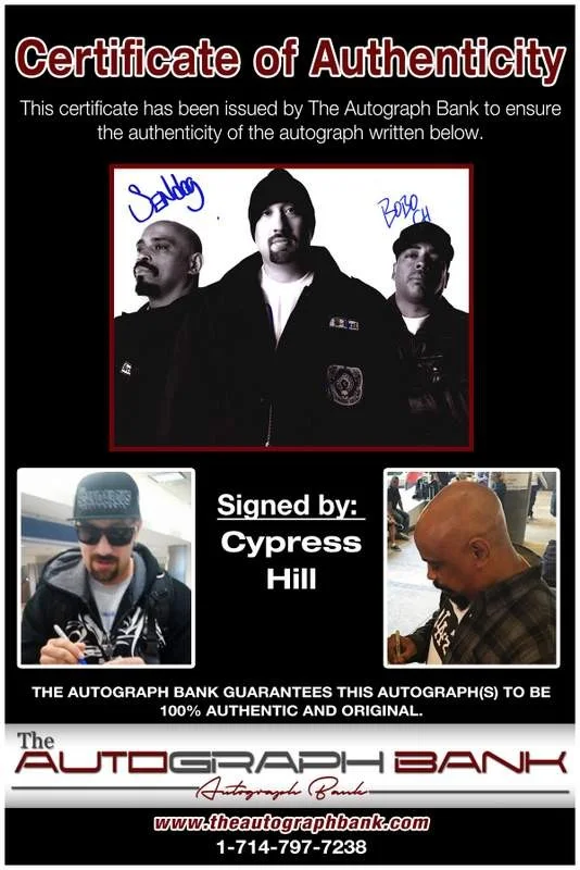 Cypress Hill — Cypress Hill authentic signed rap 8x10 photo W/Certificate Autographed (A00457), изображение 2