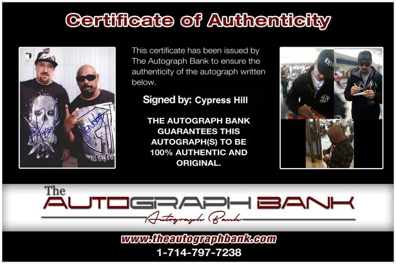 Cypress Hill — Cypress Hill authentic signed rap 8x10 photo W/Certificate Autographed (A0017), изображение 2
