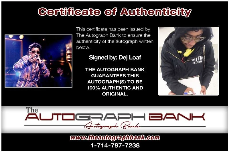 Dej Loaf — Dej Loaf authentic signed RAPPER 8x10 photo W/ Certificate Autographed (127d1), изображение 2