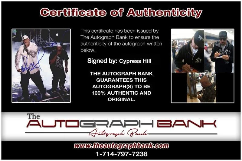 Cypress Hill — Cypress Hill authentic signed rap 8x10 photo W/Certificate Autographed (A0018), image 2