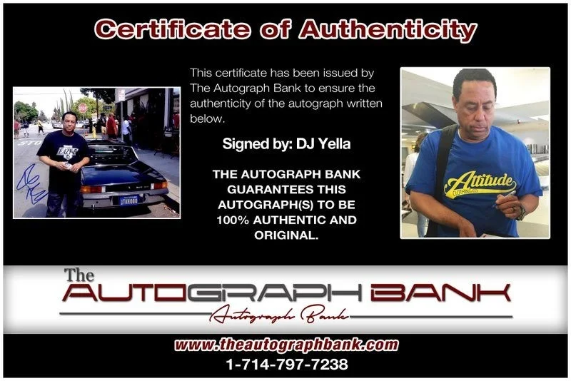 Dj Yella — Dj Yella N.W.A. authentic signed RAPPER 8x10 photo W/Certificate Autographed A18, изображение 2