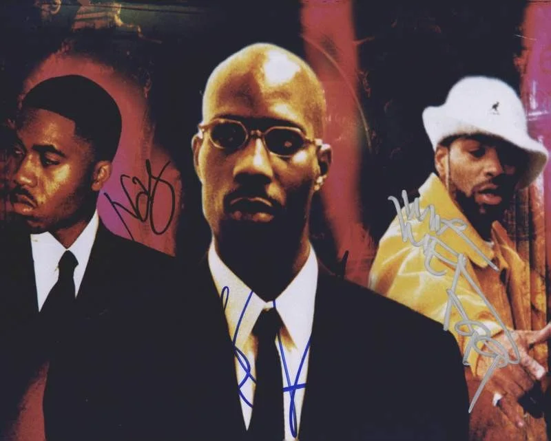 Dmx Nas & Method Man — Dmx Nas Method Man signed BELLY 8x10 photo W/Certificate Autographed (A0288)