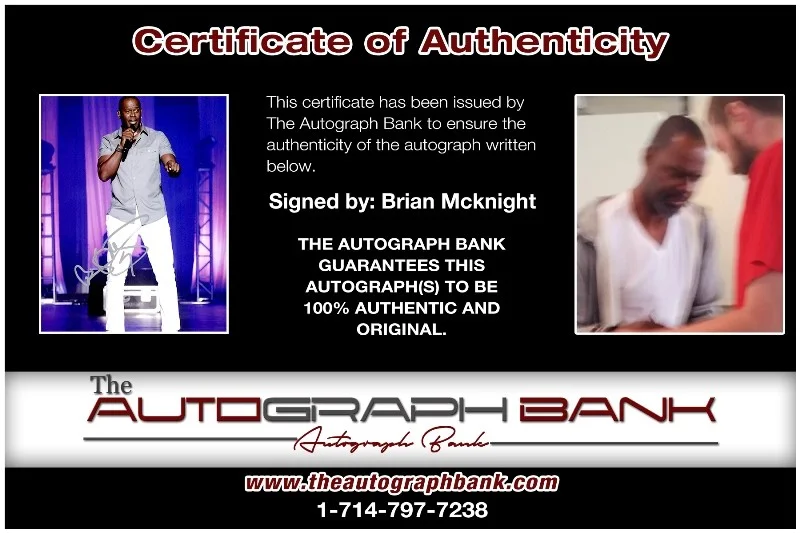 Brian McKnight — Brian McKnight authentic signed RAPPER 8x10 photo |Certificate Autographed 125-d, image 2