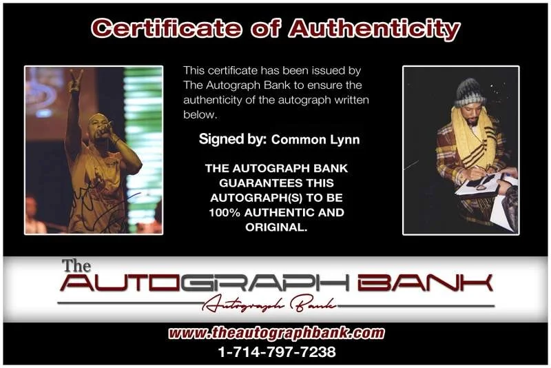 Common — Common authentic signed rap 8x10 photo W/Certificate Autographed (A0168), image 2