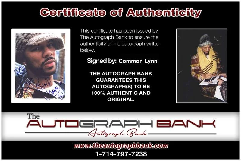Common — Common authentic signed rap 8x10 photo W/Certificate Autographed (A0166), image 2