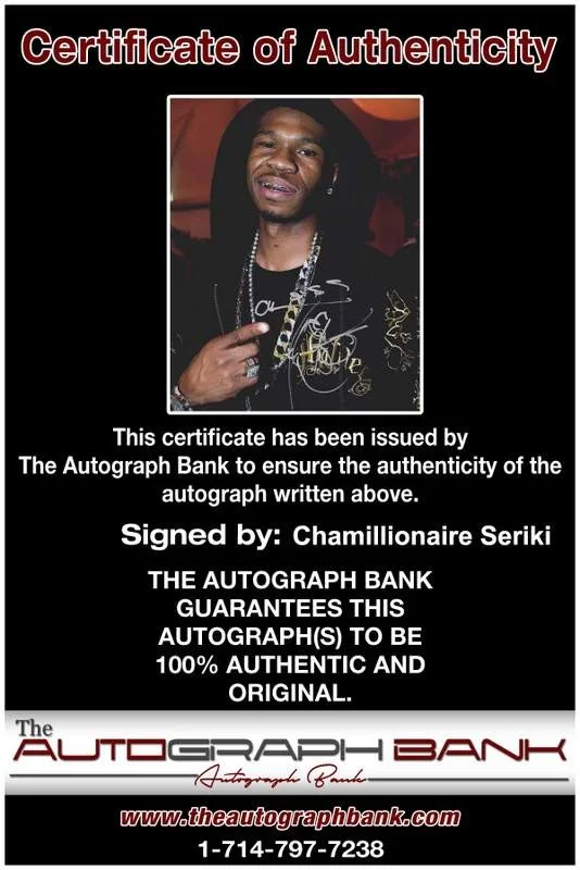 Chamillionaire — Chamillionaire authentic signed rap 8x10 photo W/Certificate Autographed (A0152), image 2