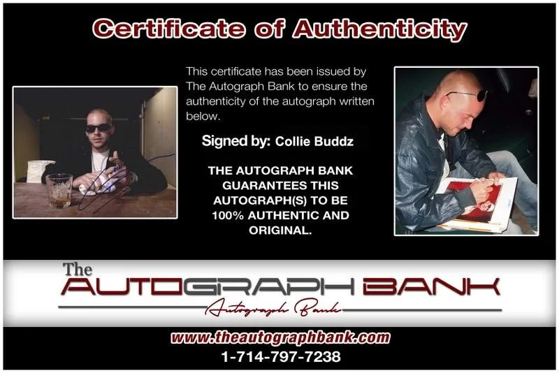 Collie Buddz — Collie Buddz authentic signed rap 8x10 photo W/Certificate Autographed (A0161), image 2