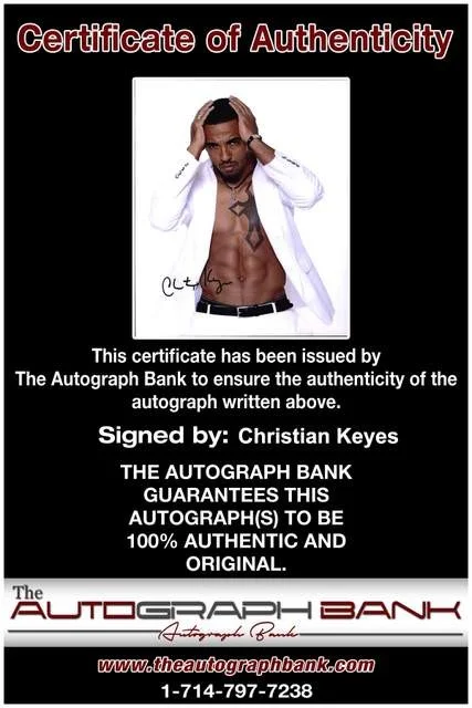 Christian Keyes — Christian Keyes authentic signed rap 8x10 photo W/Certificate Autographed, image 2