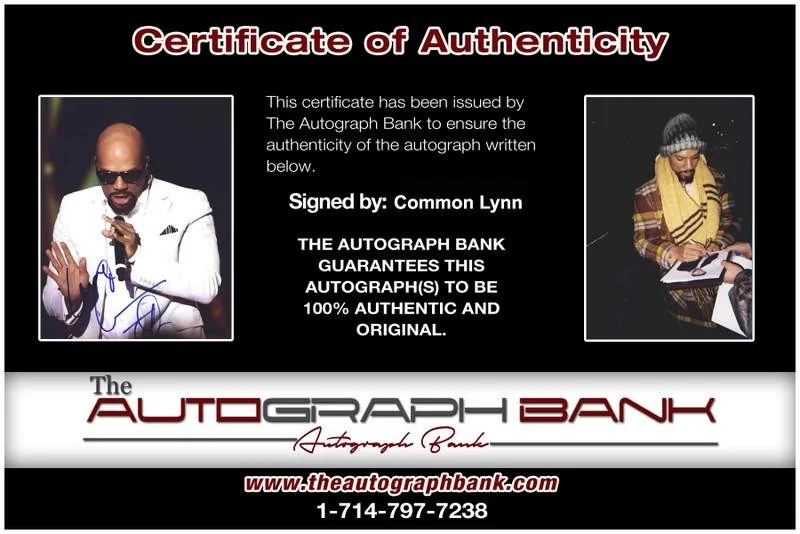 Common — Common authentic signed rap 8x10 photo W/Certificate Autographed (A0162), изображение 2