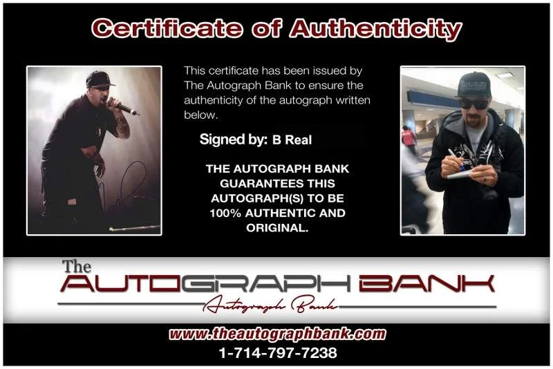 B Real — Cypress Hill B-Real authentic signed rap 8x10 photo W/Certificate Autographed 20, изображение 2
