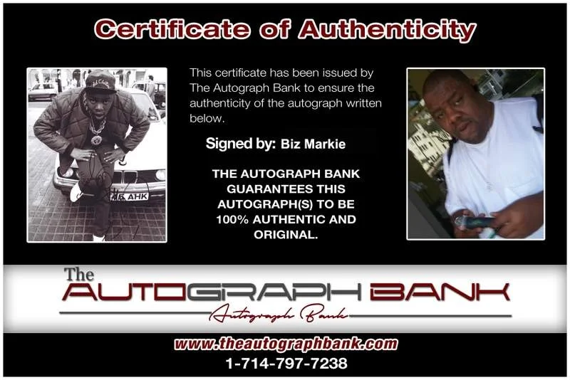 Biz Markie — Biz Markie authentic signed rap 8x10 photo W/Certificate Autographed (A0061), изображение 2