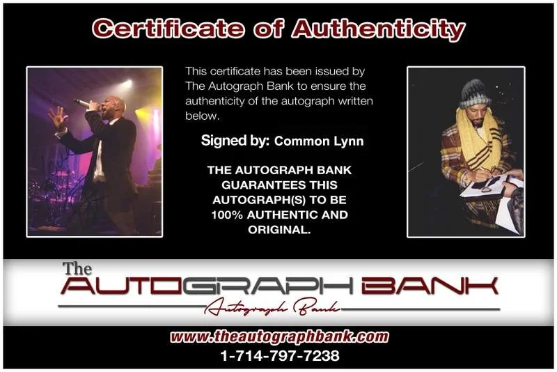 Common — Common authentic signed rap 8x10 photo W/Certificate Autographed (A0164), изображение 2