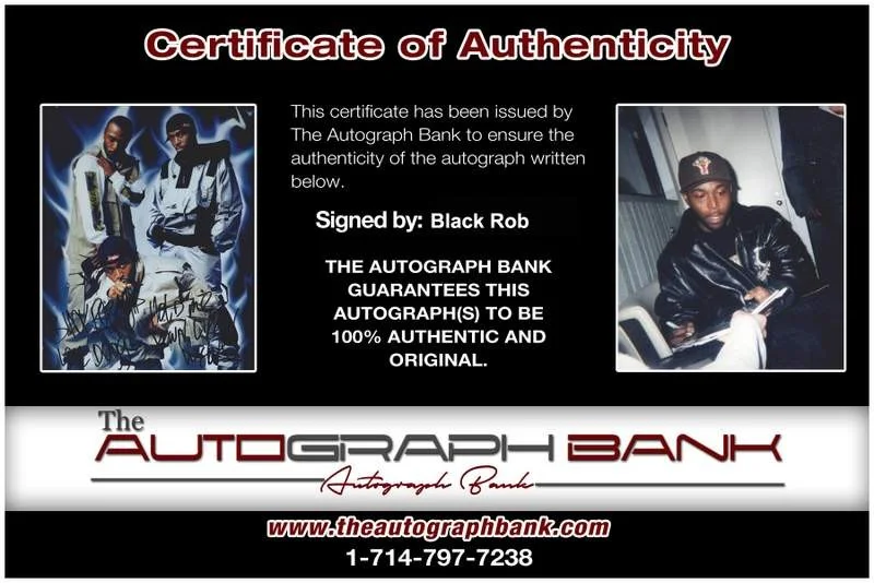 Black Rob — Black Rob authentic signed rap 8x10 photo W/Certificate Autographed (A0079), image 2