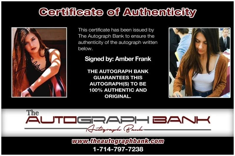 Amber Frank — Amber Frank authentic signed celebrity 8x10 photo W/Cert Autographed D4, image 2