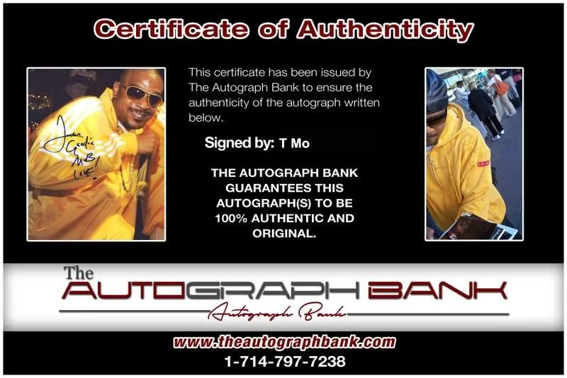 T-Mo — Goodie Mob T-Mo authentic signed rap 8x10 photo W/Certificate Autographed A1137, изображение 2