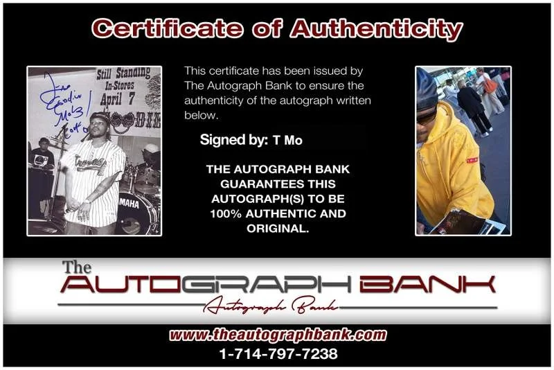 T-Mo — Goodie Mob T-Mo authentic signed rap 8x10 photo W/Certificate Autographed A1135, изображение 2