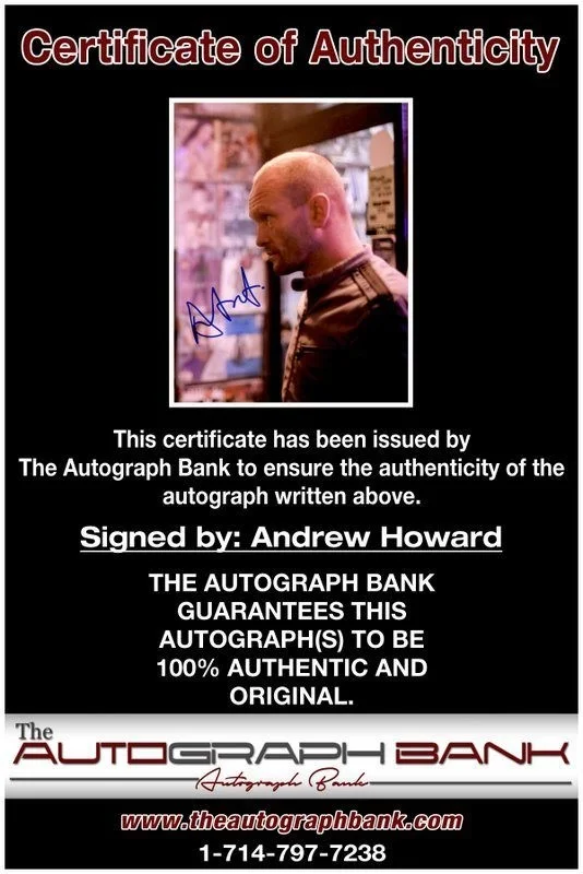 Andrew Howard — Andrew Howard authentic signed celebrity 8x10 photo W/Cert Autographed C2, изображение 2