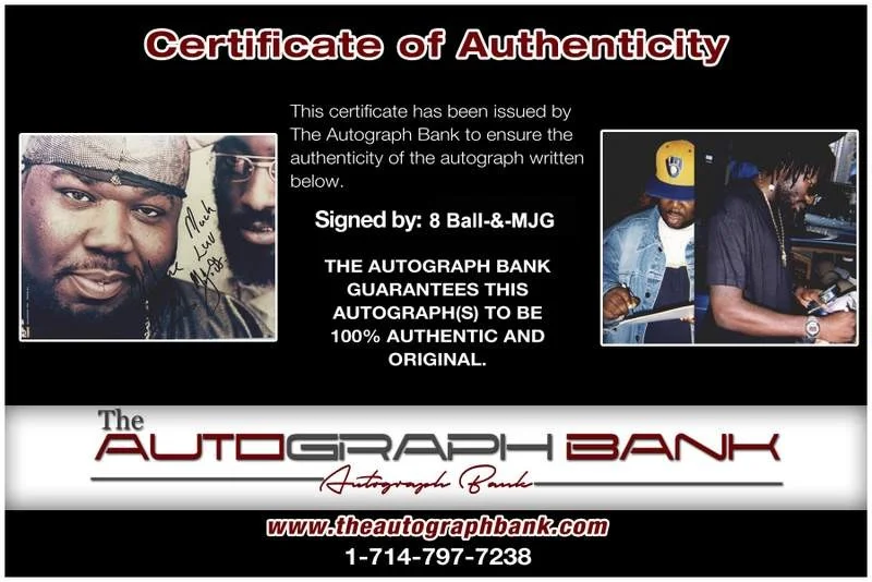 8 Ball, Mjg — 8 Ball-&-Mjg authentic signed rap 8x10 photo W/Certificate Autographed (A0023), изображение 2