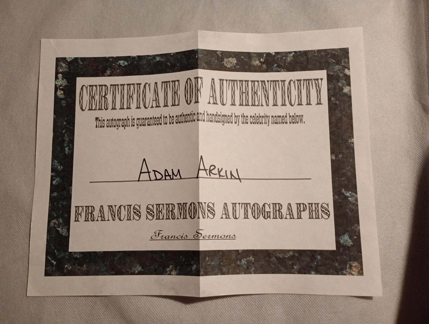 Adam Arkin — Adam Arkin - Autographed B&W 8x10 with COA, image 4