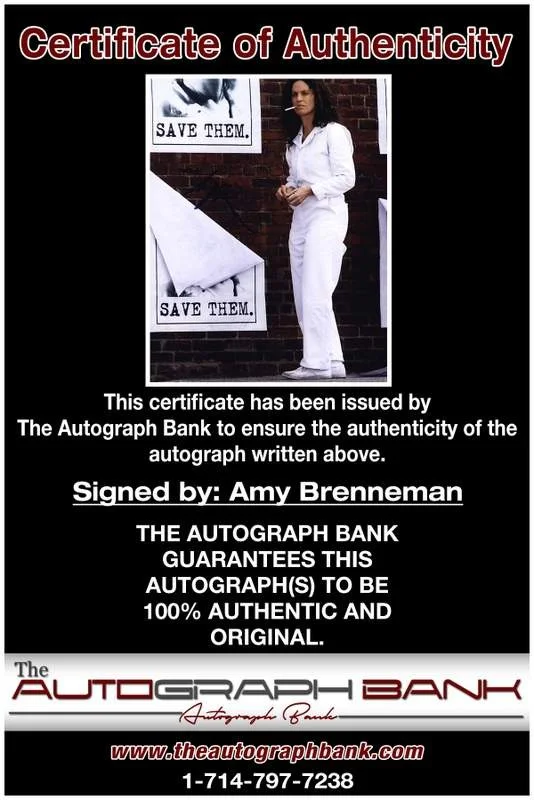 Amy Brenneman — Amy Brenneman authentic signed celebrity 8x10 W/Certificate Autographed (A0001), image 2
