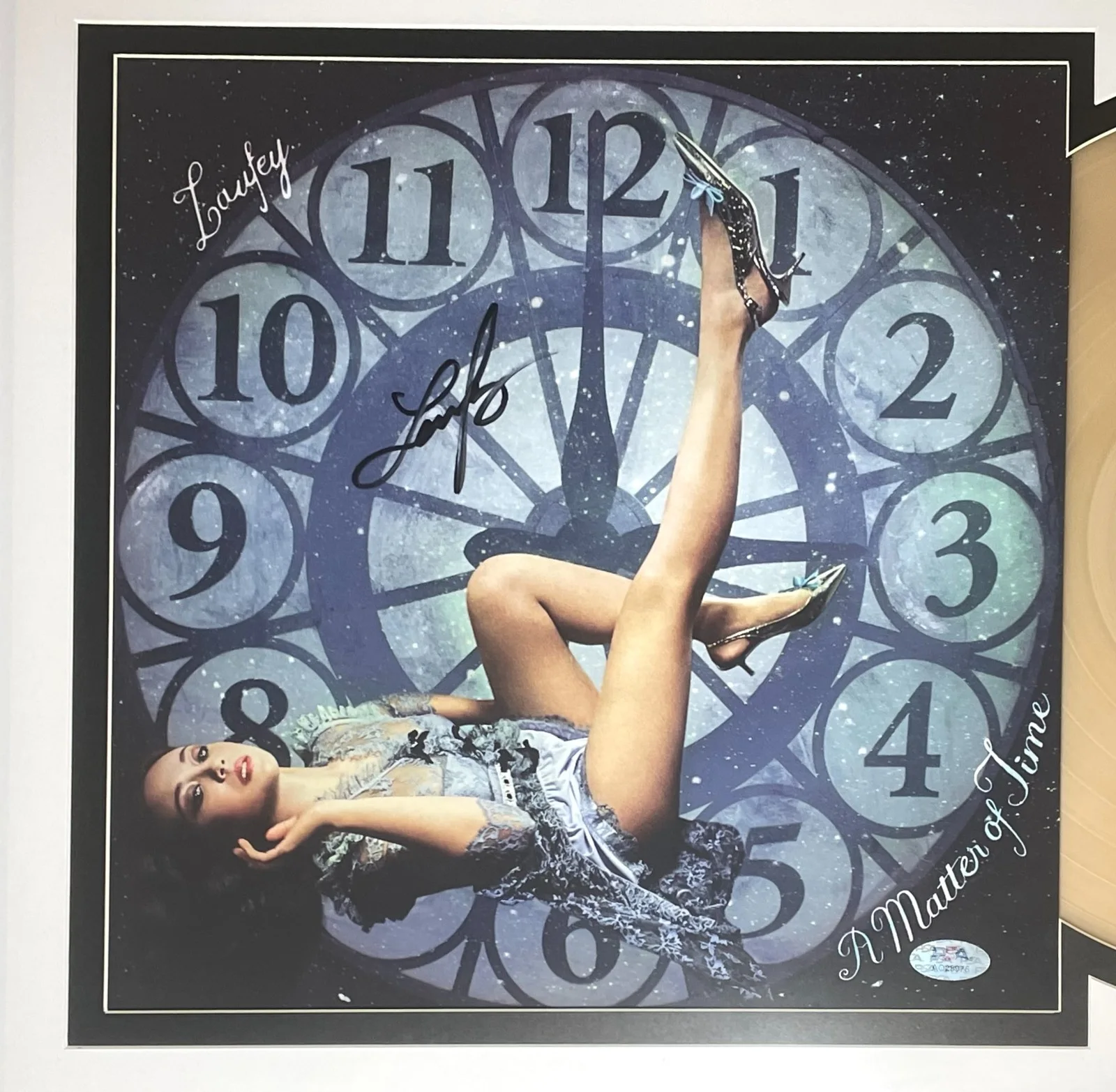 Laufey Signed A Matter of Time Vinyl • PSA COA • Framed Display Collectible, image 2