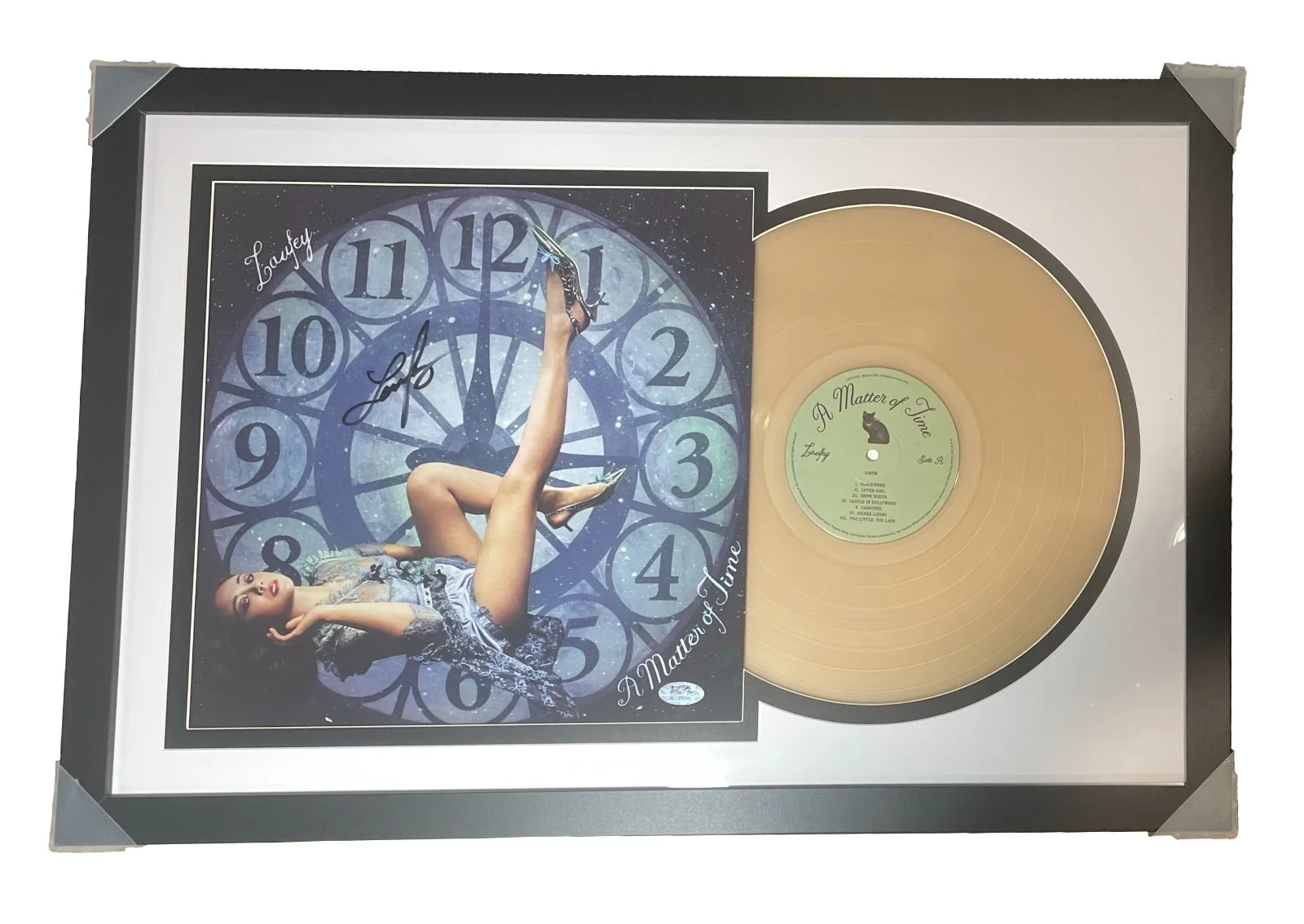 Laufey Signed A Matter of Time Vinyl • PSA COA • Framed Display Collectible, image 4