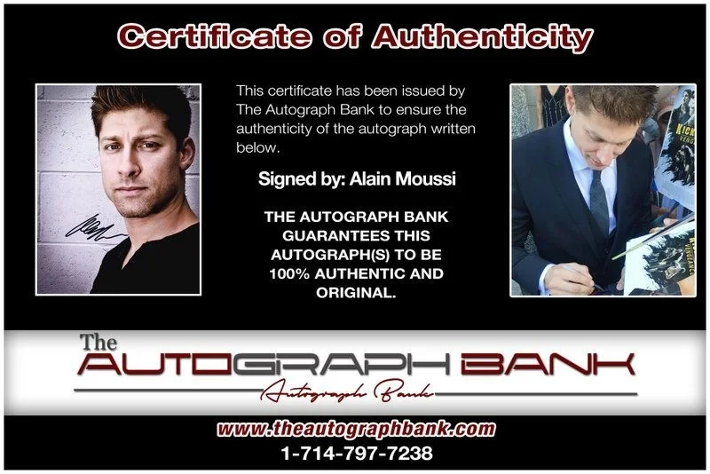 Alain Moussi — Alain Moussi authentic signed celebrity 8x10 photo W/Cert Autographed D11, изображение 2