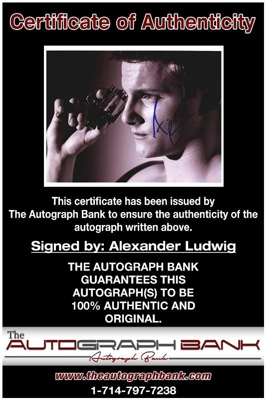 Alexander Ludwig — Alexander Ludwig authentic signed celebrity 8x10 photo W/Cert Autographed 1716d, изображение 2