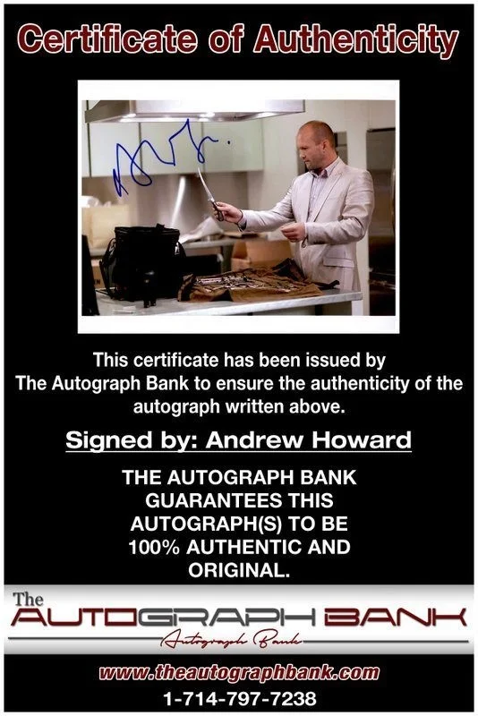 Andrew Howard — Andrew Howard authentic signed celebrity 8x10 photo W/Cert Autographed C3, изображение 2