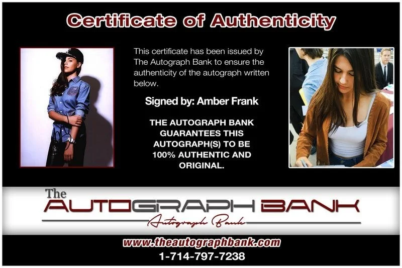 Amber Frank — Amber Frank authentic signed celebrity 8x10 photo W/Cert Autographed D13, изображение 2